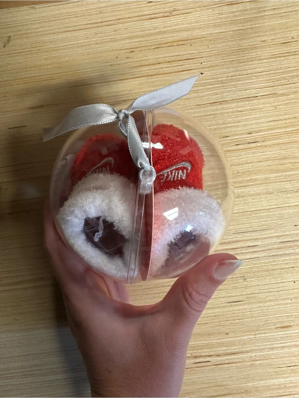 Nike clear ornament